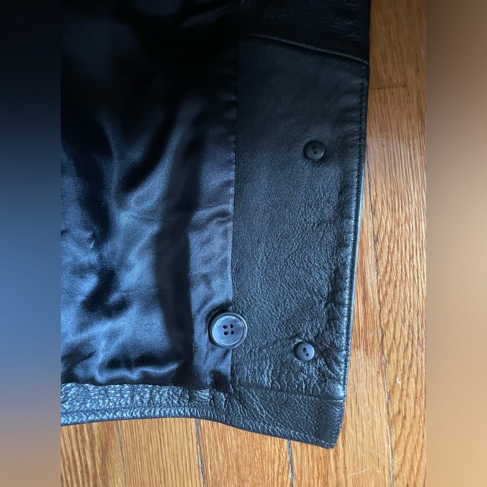 Vintage The Territory Ahead Leather 60โs 70โs 80โs moto biker jacket thicc - Picture 10 of 12